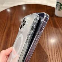 Funda protectora magnética de acrílico para teléfono móvil, cubierta protectora resistente a caídas, adecuada para iPhone16/15/14/13/12/11/Plus/Pro/Pro Max y otros modelos, regalo de vacaciones