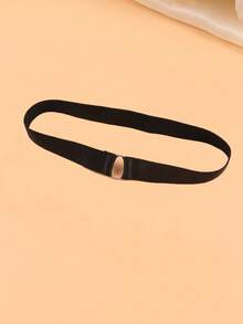 1pc Customized Personalized Leg Chain For Women, Can Customize Letter, Name, Body Decoration, Fashion Sexy Lingerie Accessory Metal Ring Letter Heart Print Leg Chain - Black - View 4