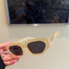 Polygonal Photo Display Small Fashion Glasses For Hip-Hop Personalized Exaggeration Fashion Fashion Glasses For Women's Travel Gatherings Outdoor Fashion Glasses For Summer Beach Vacation, Outdoor, Travel - Multicolor - View 17