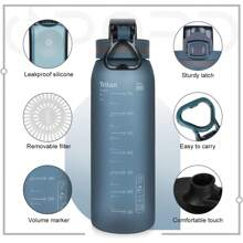 Opard 30oz/32oz Sports Water Bottle With Leak Proof Flip Top Lid Tritan Reusable Plastic For Gym And Outdoor, Travel Water Bottle With Straw