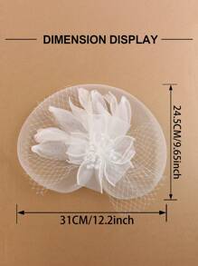 1pc Fashion Women Fascinators Hat Tea Party Hat Women Bridal Mesh Headdress Cocktail Tea Party Headdress
