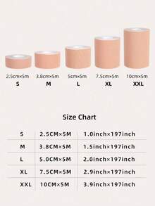 1 Roll Breast Lift Tape, Lift And Firm Bust, Nipple Cover, Breathable Lift Breast Tape, Suitable For A-E Cup Sizes, Invisible Bra, Strapless Bra, Makeup, Invisible Breast Tape - Khaki - View 3