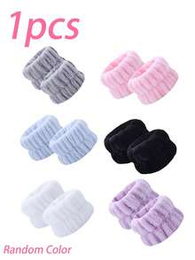 3pcs/Set Upgraded Thick Sponge Spa Headband And Wristband Set For Women, Suitable For Washing Face, Makeup, Skincare, SPA Use, Fluffy Sponge Headband And Wristband, Also Suitable As Birthday, Holiday, Date Gift For Family, Friends, Partners (3/2/1pc Available)