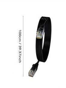Cable Ethernet Cat6 de red, 1Gbps, RJ45, cable sin enganches, conectores chapados en oro, para Internet para PC, TV, tableta, router, impresora, servidores, centro de datos de TI - Paquete de 4 (Negro/Azul/Gris/Amarillo) - Multicolor - Ver 6