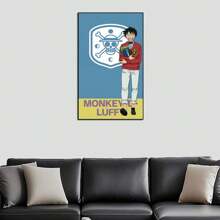 ONE PIECE Set de 1/3/6 pièces Posters sur canevas de One Piece - ZORO, SANJI, LAW, art mural minimaliste funky et preppy pour la décoration de chambre, dortoir, salon (sans cadre)
