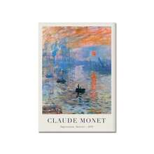 1 tấm Poster Mặt Trời Mọc Nổi Tiếng Của Monet Tranh In Tái Bản Tác Phẩm Nghệ Thuật Tranh Canvas Phong Cảnh Cổ Điển Để Trang Trí Nhà Khung Tùy Chọn - Nhiều màu - Xem 16