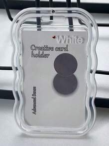 3 Zoll Schutzabdeckung aus klarem Acryl Federbandhalter, transparenter gewellter Kartenstander, leicht und langanhaltend mit Federaufhangung, Schulmaterial