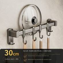 Kitchen Hooks No-Drill Hooks For Pots, Spoons, And Spatulas, Multi-Function Storage Rack, Hooks, Wall-Mounted Storage Rack, Kitchen Storage Utensils, Room Decoration, Suitable For Kitchen, Restaurant, Party, Camping, Gathering, Gift For Friends, Family Gift