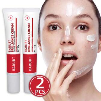 BARUBT 2 件/套烟酰胺亮白霜 - 提供自然光泽，针对不均匀的肤色，增强皮肤光泽，男女通用成人保湿霜适合所有皮肤类型