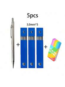 5pcs/Set Machine Automatic Metal Pencil 0.3 0.5 0.7 0.9 1.3 2.0 3.0mm Pencil Art Drawing Pencil Drawing Pencil Back To School - Sets - View 10
