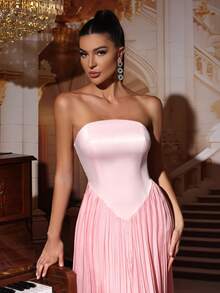 Modphy 全新优雅性感露肩大喇叭 3D 向日葵印花长裙，时尚婚礼周年生日派对复活节庆祝礼服，正式礼服，晚礼服，婚礼宾客礼服