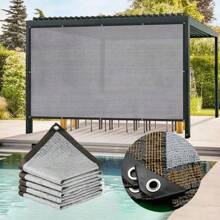 1PC Grey Sun Shade Net Terrace Sunshade Sail Shading Mesh Cover Outdoor Car Shed Shadow Awning Garden Pergola Sunshade Sail Balcony Swimming Pool Sun Cover