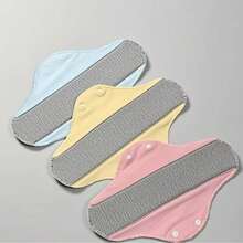 3/6/12-Piece Washable & Leakproof Feminine Diaper Pads - Stylish Menstrual Leakproof Pads, Hand-Washable & Reusable (Colors Randomly Assigned) - Nhiều màu - Xem 5