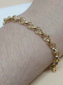 Choker Necklace And Bracelet Kit With Venetian Cord In 925 Silver Durability Of Up To 3 Months - 金色 - 查看 10