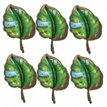 6 sztuk Palm Leaf Tropical Balloon, Summer Hawaii Foil Balloon Decor na imprezę, urodziny, hawajską plażę, imprezę przy basenie