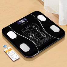Intelligent Electronic Scale, Weighing Scale, Body Fat Scale, Fat Scale, Bathroom Scale, Household Small Body Scale. - Black - View 9