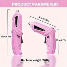 1pc 47-Piece Electric Screwdriver, Multifunctional Household Folding Lithium-Ion Screwdriver, Rechargeable Mini Screwdriver Set