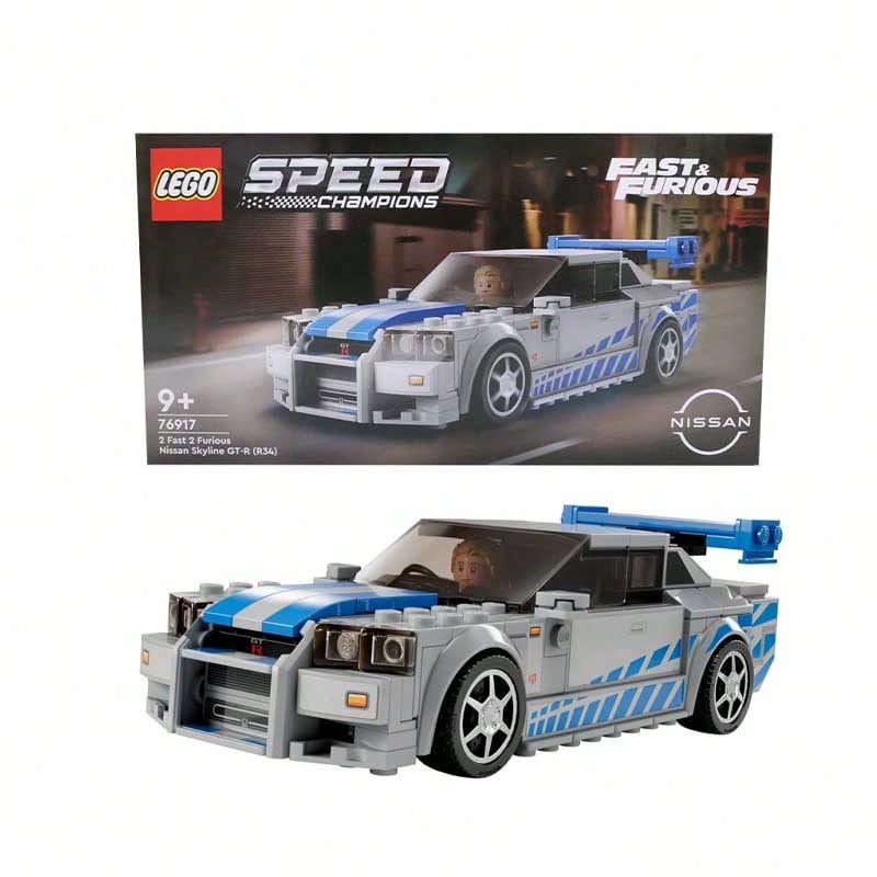 LEGO 76917 Super Racing Skylinegt-R R34  Assembled Building Blocks Children's Day Gift - Multicolor - View 1