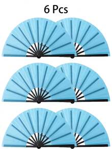 D EXCEED 1/4/6PCS Foldable Classic Kung Fu Fan - Traditional Chinese Style, Plastic, Ideal For Tai Chi, Martial Arts, Fitness Dance And Gift-Giving - Multicolor - View 20