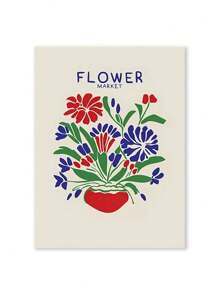 Affiche d'art mural représentant la fille du marché aux fleurs de Matisse, un chat, un oiseau et une fraise, pour la décoration de salon. Peinture sur canevas, images murales, décoration de salon, peintures cadeaux avec cadre en option