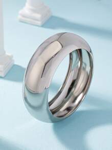 1 Pc Golden Silver Color Chunky Oversized Metal Cuff Bangle Arm Cuff For Women