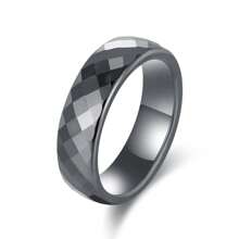 1 Piece Men's Ceramic Ring Fits Size 7-13 14 15 Rings For Men 6mm-Wide