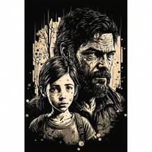 1 pièce/3 pièces Affiche murale Art optionnel Cadre Série américaine de drame "The Last of Us" Saison 2 Jeu zombie populaire "The Last Survivor" Collection d'affiches vedette Impression HD sur canevas de style vintage. Décoration de maison, chambre à coucher, bar fond