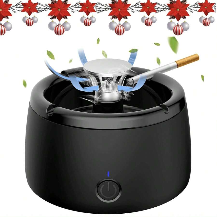 Indoor Smart Smokeless Ashtray Air Purifier Household Negative Ion Purification For Home Car Indoor Office Christmas Birthday Gift