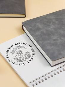Personalisierter Buchs tempel, individueller Buchs tempel, "Aus der Bibliothek von", Hochzeitsstempel mit Namen und Datum, Geschenk für Buchliebhaber, das Beste als Geschenk