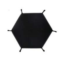 1PC 12Colors Foldable Hexagonal Dice Tray Rolling Folding PU Leather Table Game Storage Box Board Game Dice Tray Accessories Dice Tower - Multicolor - View 17