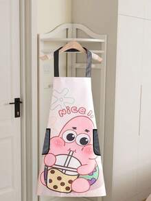 SpongeBob SquarePants Nuevo delantal de Bob Esponja, de nivel altamente atractivo, delantal de cocina de Bob Esponja, delantal para el hogar, resistente al agua, al aceite y a la suciedad, productos de limpieza y protección para el hogar - Multicolor - Ver 2
