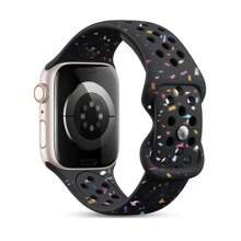 1 Peça Pulseira de Relógio Esportiva de Silicone Respirável Compatível com 38mm 40mm 41mm 42mm 44mm 45mm 49mm, Para Homens e Mulheres, Feita de Silicone Macio de Plástico Neutro em Carbono com Perfurações, Compatível com Series 9 8 7 6 5 4 3 2 1 SE Ultra