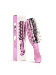 Cepillo para masaje del cabelludo enchapado, peine para desenredar meridianos apto para todo tipo de cabello, masajeador de cabeza resistente al agua y seco, amigable para viajar, cepillo, peine, herramientas para el cabello, productos y accesorios para el cabello, artículos esenciales de belleza para el barbero, salón y viaje
