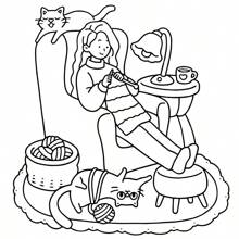 [New Bestseller] Healing Coloring Books For Adults - Stress Relief Doodle Book | Includes 24 Pages Of Comfortable Pattern Scenes | Warm Family DIY Hand-Painting | Cat Mom Creative Gift | High Cost-Performance Parent-Child Interaction | Suitable For Back-To-School Gifts (Recommended For Use With A Painting Pad)