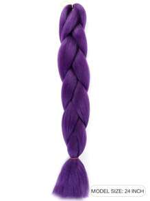 24-Inch Synthetic Fiber Jumbo Braids Hair Extensions Braiding Hair, Suitable For Parties Or Daily Wear