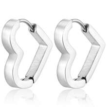 1 Pair Of Minimalist Personalized Exaggerated Oval Metal Earrings