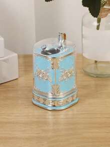 European Style Press Release Toothpick Dispenser, Spring Loaded Toothpick Holder With Dust Cover For Restaurant, Hotel Dining Table
