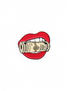 1 pieza Broche de dibujo animado personalizado y divertido, adecuado para mochilas, ropa, sombreros, gran regalo para amigos - boca - Ver 12