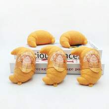 Comida falsa realista tipo "squishies", juguetes antiestrés de queso suave de rebote lento, para regalos de fiestas