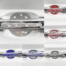 10 piezas Pegatinas de coche con brillantes rhinestones - Pegatinas para manijas de puertas de coche - Pegatinas para puertas de coche - Pegatinas decorativas para espejos retrovisores de coche - Pegatinas protectoras para cuencos de puertas de coche - Pegatinas antiarañazos y antichoques - diamantes de imitación brillantes - Ver 11