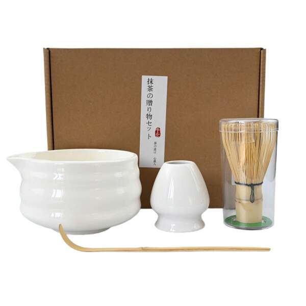 4PCS/5PCS keramische matcha set met tuitkom, zeer aantrekkelijk hulpmiddel voor het bestellen van thee, Japanse matchakom, terug naar school