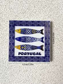 1 pieza Decoración del hogar creativa 3D portuguesa Imán para nevera, recuerdo de viaje