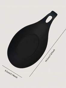 1pc/3pcs Spoon Pad, Easy To Clean TPE Kitchenware Pad, Silicone Spoon Pad, Heat-Insulated Spoon Pad, Flavor Dining Utens, Restaurant Spoon Rack - Black - View 6