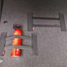 2pcs Premium Adjustable Nylon Trunk Organizer Straps - Universal Multi-Function Car Trunk Fixed Bands For Fire Extinguisher, Oil Can, Cleaning Spray - Durable, Easy-To-Use, Adjustable, And Detachable Storage Tie-Downs With 1 Long And 1 Short Straps For Maximum Organization And Convenience, Large Car Universal Fixing Belt, Suitable For Plush Lining.