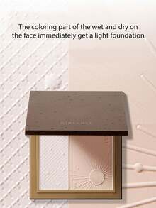 Set de regalo vegano para fiestas de Girlcult que incluye: Polvo de fijación prensado 01 Light | Bruma de chifón melocotón | Refracción de azúcar helado | Resplandor de oro rosa | Textura de respiración aérea | Partículas difuminadas botánicas | Esencial de bolsillo para fiestas | 13.2g/0.47oz - 01 Luz - Ver 3