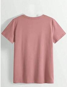 女士T恤 - 駝色 - 查看 2