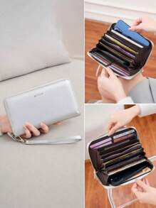 MIYIN [Vintage Women's Wallet] Large Capacity Vintage-Inspired Women's Wallet | Multiple Bill And Card Slots, Zipper Closure, Durable, Spacious Compartments | Ideal For Daily Use