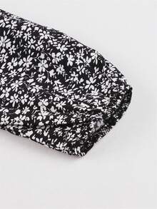 Vestido largo y suelto con estampado floral vintage de 2025, mangas largas, adecuado para uso casual, playa, fiesta, primavera/otoño