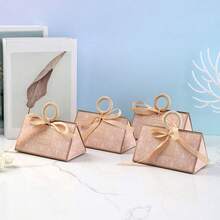 10/20PCS Set Champagne, Beige, Green Bridesmaid Wedding Favor Gift Box, Elegant Chinese Style Wedding Guest Gift - Multicolor - View 4