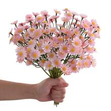 6/30 Peças Flores de Margarida Artificiais - Margaridas de Tecido Falso, Decoração de Flores Silvestres de Primavera para Festa, Casa e Escritório, Casamento e Noivado, Sem Vaso Incluído, Decoração de Casa, Sala de Estar, Dia da Mãe, Decoração de Mesa, Decoração de Outono
